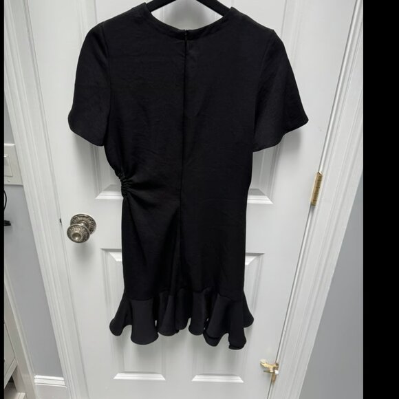 Sandro Tessa Mini Dress In Black Size 40 - Picture 2 of 8